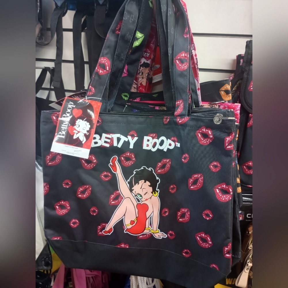 Betty Boop With Kicking Legs Duffel Bag